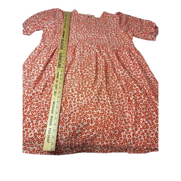 NWT Sz 14 Asos Maternity Dress Red Orange Floral Flowers Summer Spring Light - Picture 4 of 10